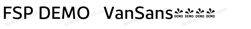 FSP DEMO   VanSans字体转换